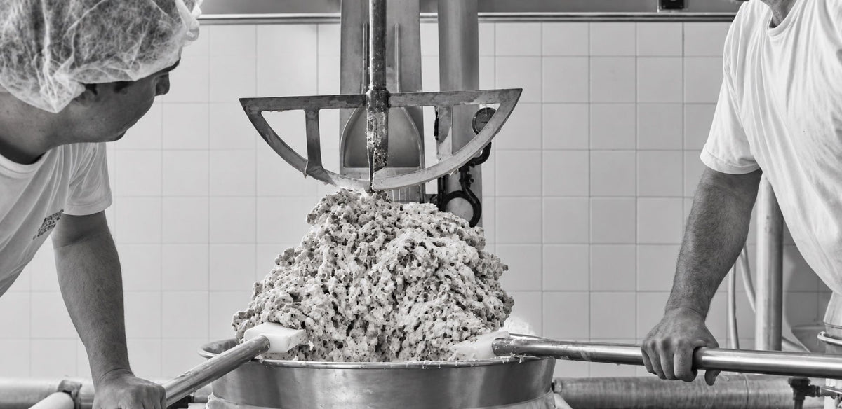 Maestros turroneros trabajando la masa de turrón