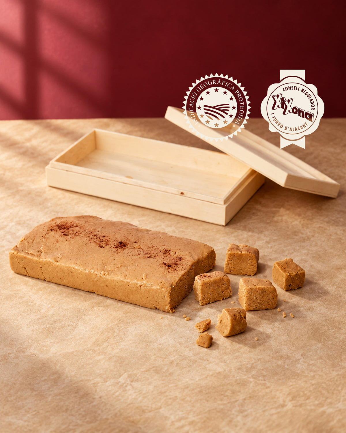 TURRÓN JIJONA A LA PIEDRA. D.O. JIJONA.